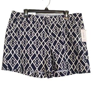 Crown & Ivy Caroline 5' inseam shorts size 12 NWT